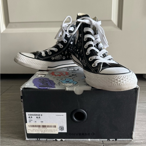 RARE! BT21 Converse Hi Tops - W 6.5 | M 4.5 - Picture 2 of 9